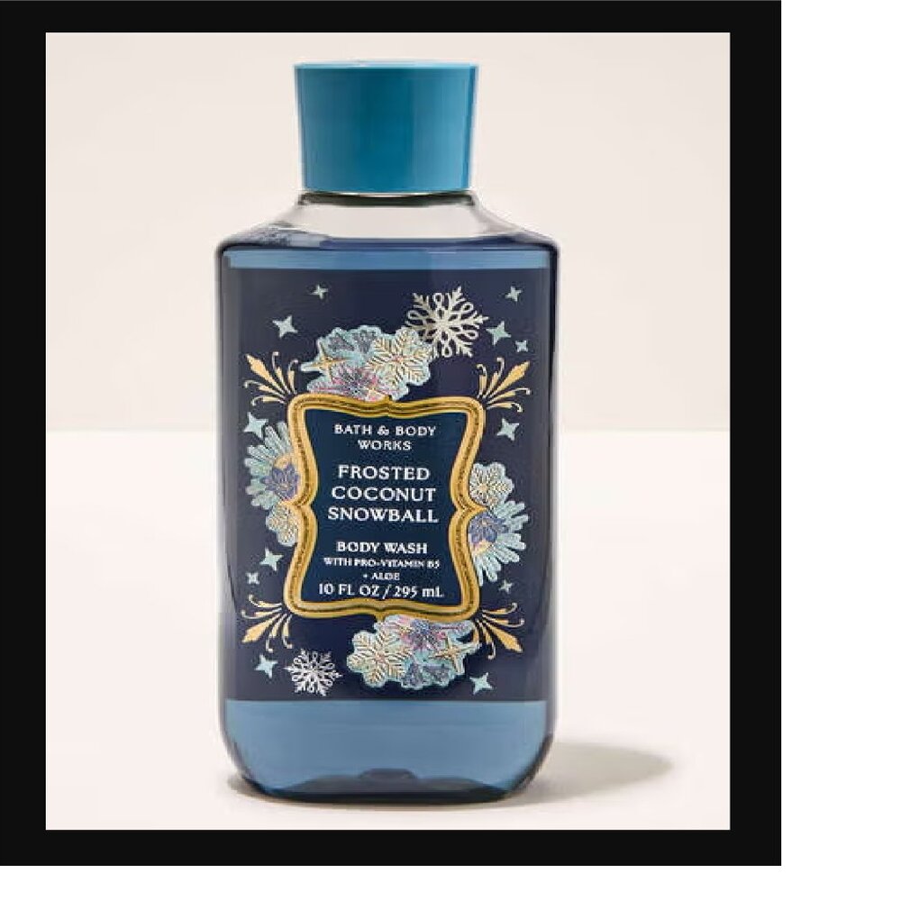 NEW BATH & BODY WORKS - Frosted Coconut Snowball Body Wash 10oz w/ Vit B & Aloe